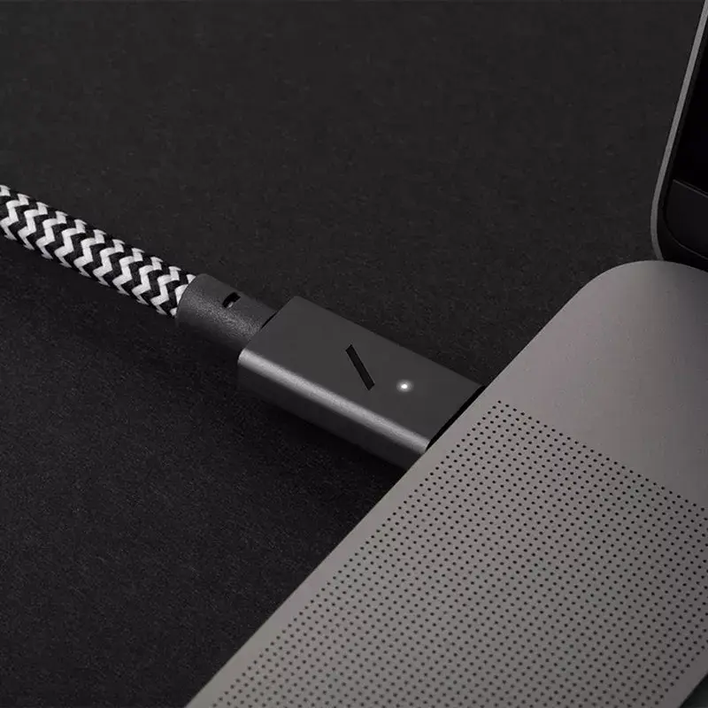Native Union Belt Cable Pro USB-C – USB-C, 2,4 m, LED-ekraan, Rose