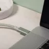 Native Union Belt Cable Pro USB-C – USB-C, 2,4 m, LED-ekraan, Rose