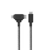 USB-C to USB-C / Lightning kaabel Native Union Belt kaabel Duo, 1.5 m, Roheline