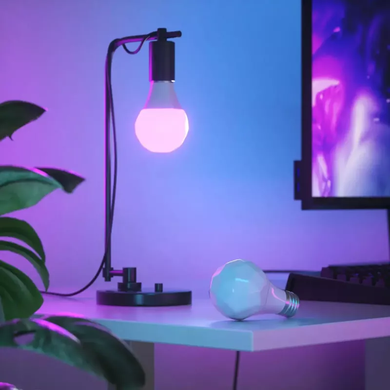 Nutipirn Nanoleaf NF080B02-3A19B — Wi‑Fi juhitav nutikas LED-pirn