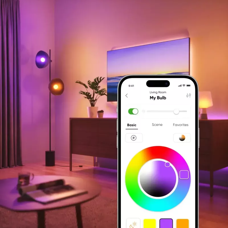 Nutipirn Nanoleaf NF080B02-3A19B — Wi‑Fi juhitav nutikas LED-pirn