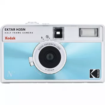 35mm filmikaamera Kodak EKTAR H35N Glazed Blue — lihtsalt suuna ja pildista, fikseeritud objektiiv