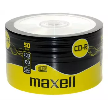 Tühi CD-R MAXELL 624036 — 700 MB, 52x, pakendis 50 tk