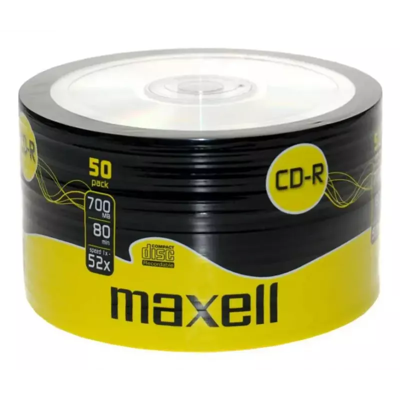 Tühi CD-R MAXELL 624036 — 700 MB, 52x, pakendis 50 tk