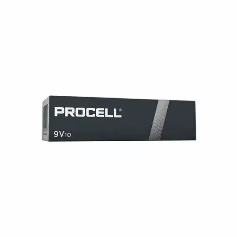 Leelispatarei 9V Duracell MN1604 Procell (6LR61) – pakendis vähemalt 10 tk