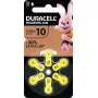 Duracell EasyTab kuuldeaparaadi patareid suurus 10, 6 tk