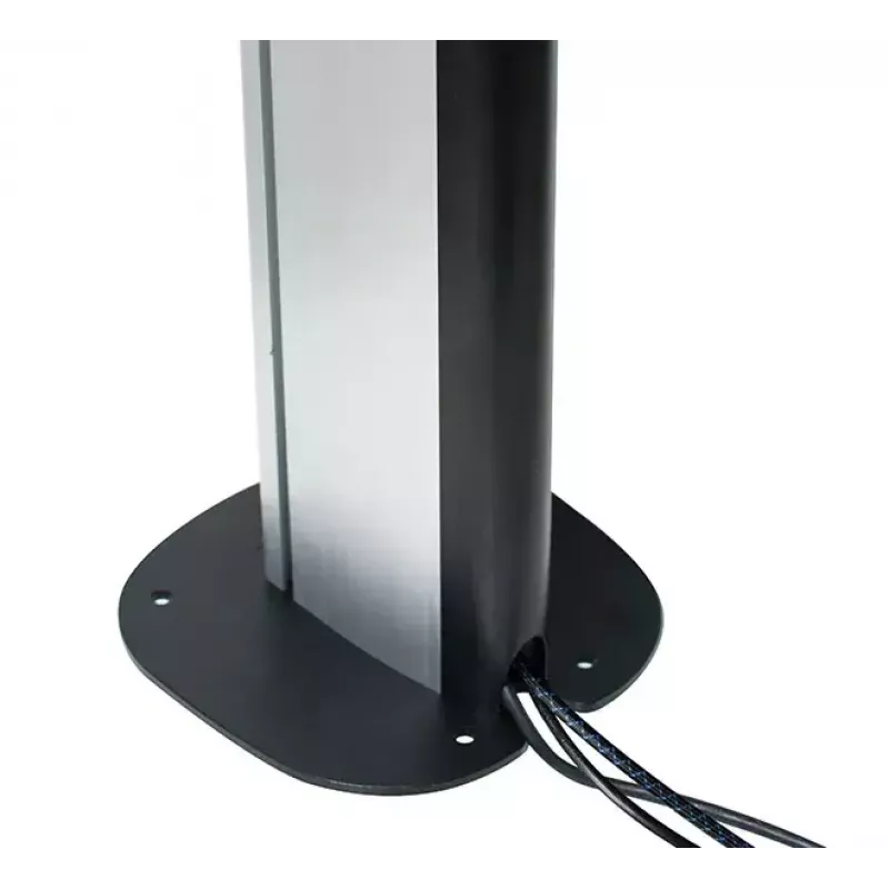 Põranda kinnitusplaat B-TECH SYSTEM X BT8380 põrandale kinnitamiseks, 240×240×6 mm, 200 kg, must
