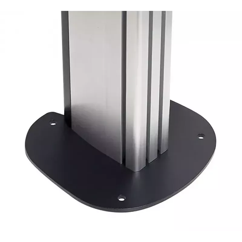 Põranda kinnitusplaat B-TECH SYSTEM X BT8380 põrandale kinnitamiseks, 240×240×6 mm, 200 kg, must