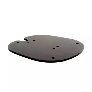 Põranda kinnitusplaat B-TECH SYSTEM X BT8380 põrandale kinnitamiseks, 240×240×6 mm, 200 kg, must