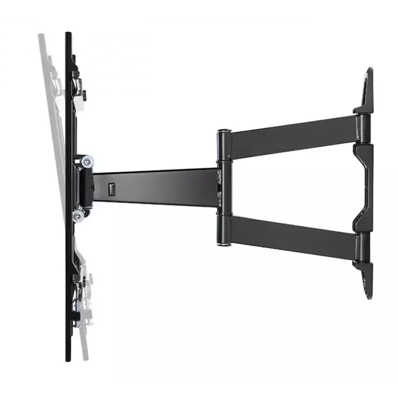 Seina-/laekinnitusega digiekraani kinnitus B-TECH BTV513 kuni 55-tollisele (139,7 cm), maks 35 kg, VESA 426×400, kalle -2–10°, pööre 180° — must