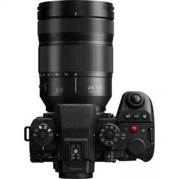 Peeglita kaamera Panasonic Lumix DC-S1R II koos 24–105mm objektiiviga, 47,3MP täiskaader
