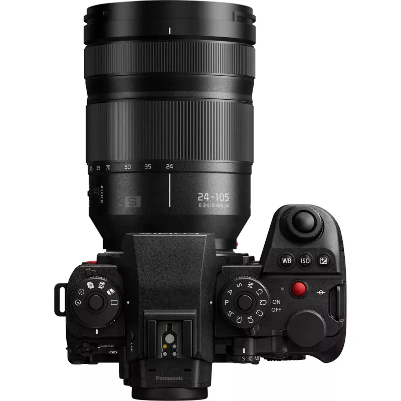Peeglita kaamera Panasonic Lumix DC-S1R II koos 24–105mm objektiiviga, 47,3MP täiskaader