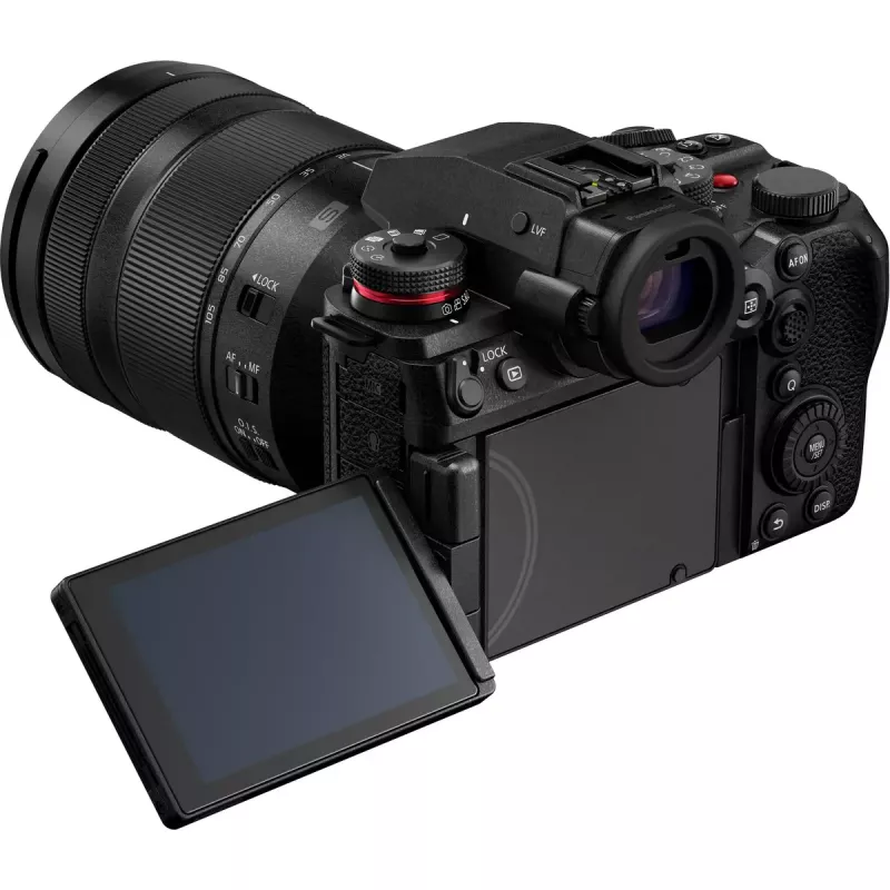 Peeglita kaamera Panasonic Lumix DC-S1R II koos 24–105mm objektiiviga, 47,3MP täiskaader