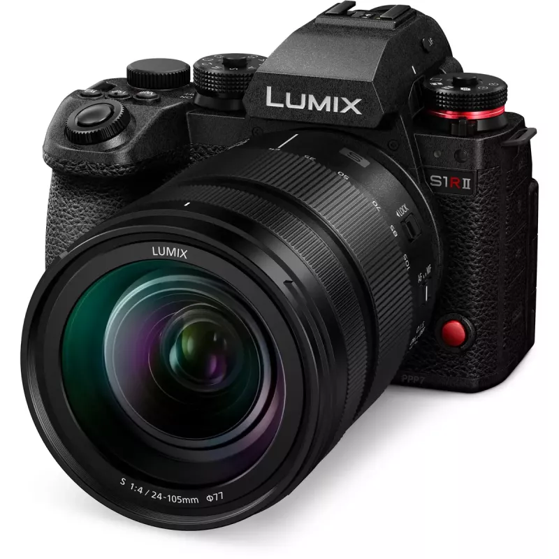 Peeglita kaamera Panasonic Lumix DC-S1R II koos 24–105mm objektiiviga, 47,3MP täiskaader