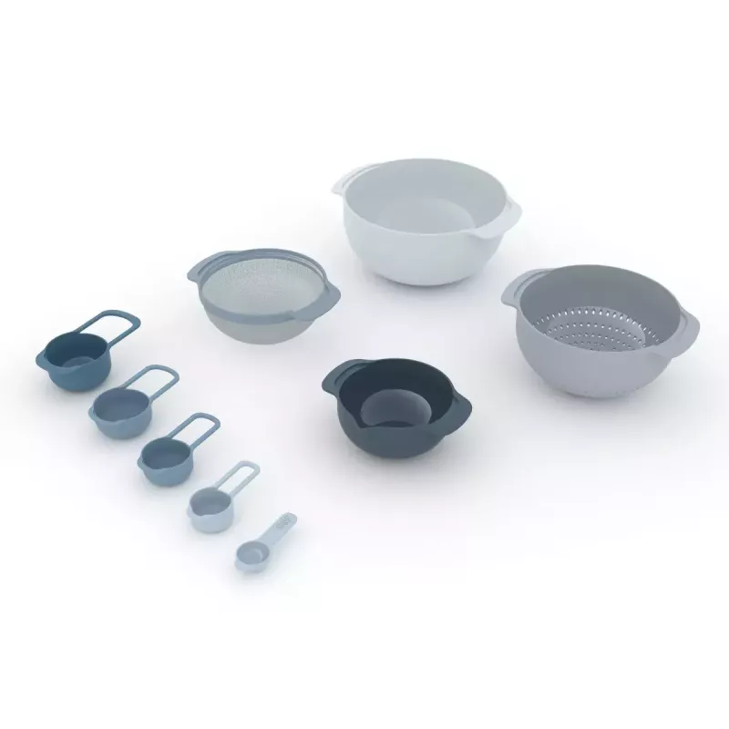 Komplekt Joseph Joseph Nest Stackable sinine hall 4,5L kauss 1,65L sõel