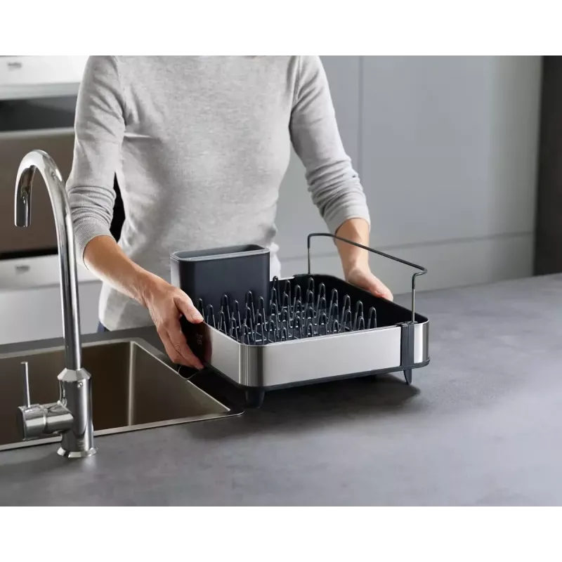 Nõudekuivatusrest Joseph Joseph Extend Steel Expandable Must Roostevaba Teras 527mm