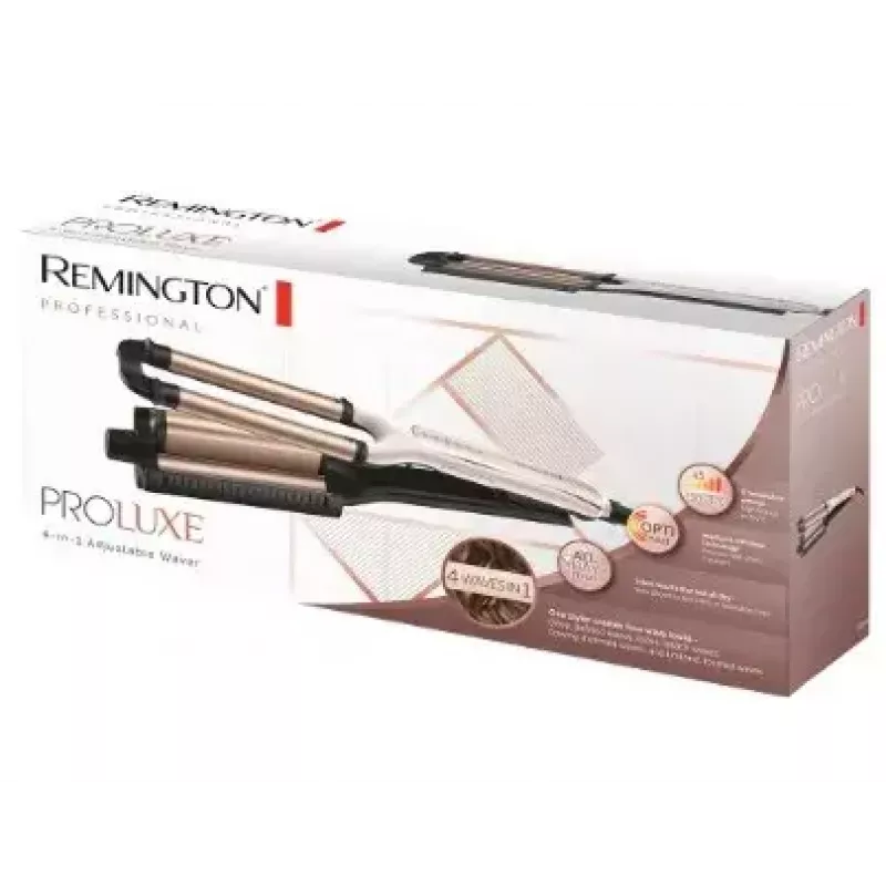 Automaatne lokitang Remington CI91AW — roosakuldne/must, S-kujuline silinder, keraamiline kate, 150–210 °C, 3 m pöörlev juhe