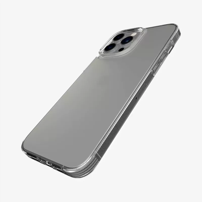 Mobiiltelefoni ümbris Tech21 Evo Lite kate iPhone 13 Pro Max jaoks — läbipaistev, sobib 17 cm (6,7 tolli)