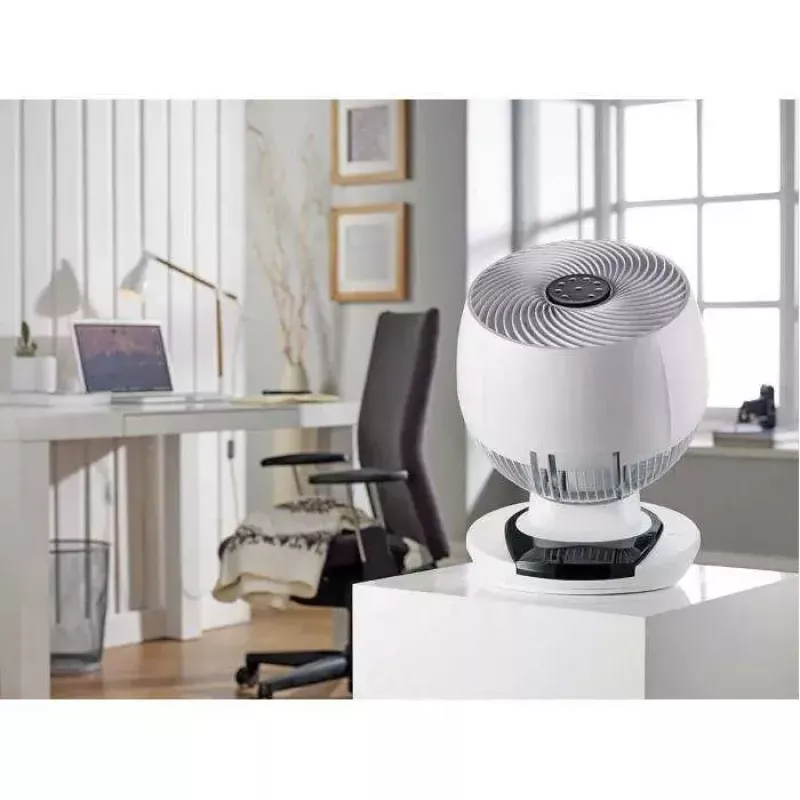 Meaco MeacoFan 1056 valge lauaventilaator — 12 kiirust, 23,5 W, AC 220–240 V