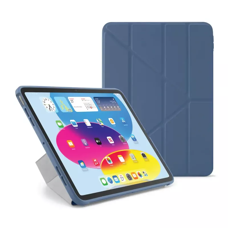 Tablet-flip-ümbris PIPETTO P052-51-V iPad 10. põlvkonna jaoks (10,9 tolli) — mikrokiud ja TPU, 5 püstitusrežiimi
