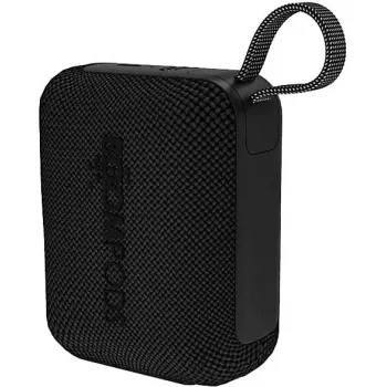 Kantav Bluetooth-kõlar Boompods Beachboom Mini Must — kompaktne juhtmevaba heli, sisseehitatud aku