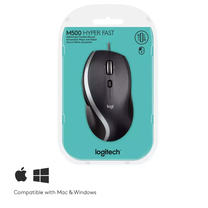 Hiir Logitech LGT-M500 USB Type-A