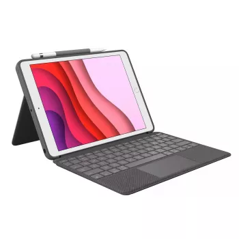 Logitech Combo Touch klaviatuurikohver iPad 7., 8. ja 9. põlvkonna jaoks