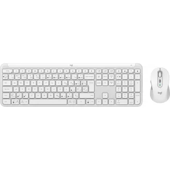 Logitech MK950 Signature õhuke klaviatuur ja hiir komplektis kontor RF juhtmevaba + Bluetooth QWERTY taani soome norra rootsi valge