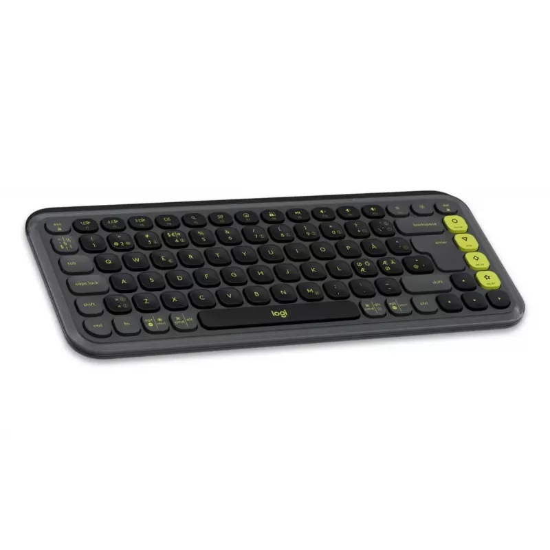 Klaviatuuri ja hiire komplekt Logitech POP Icon QZERTY Bluetooth Mini Graphite roheline