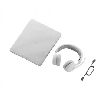 Peakomplekt Logitech Zone Wireless 2 ES — juhtmega ja juhtmevaba (Bluetooth), USB-C, supraauraalne, 1,5 m kaabel, valge, 212 g