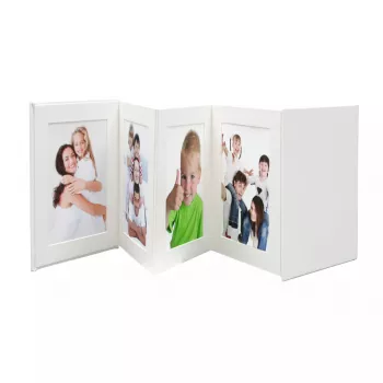 Fotoalbum Deknudt Leporello valge 8 lehte 10 x 15 cm