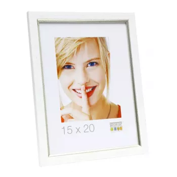 Üksik pildiraam Deknudt S46AF1 Hõbe Valge 168x218mm