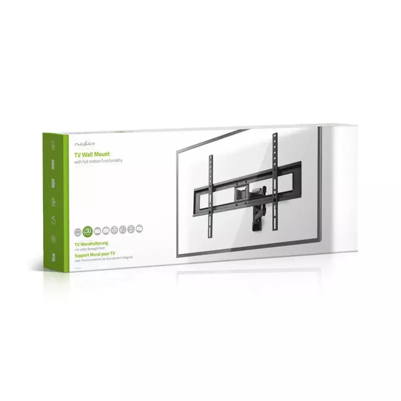 Teleri kinnitusstatiiv Nedis TVWM1550BK 94–177,8 cm (37–70 tolli) ekraanidele, max VESA 600x400, max koormus 25 kg, must