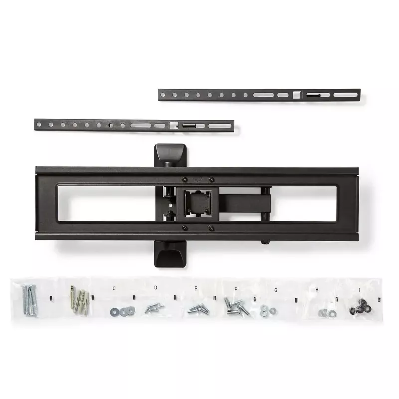 Teleri kinnitusstatiiv Nedis TVWM1550BK 94–177,8 cm (37–70 tolli) ekraanidele, max VESA 600x400, max koormus 25 kg, must