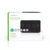 Digitaalne äratuskell Nedis CLAR002BK — LED-ekraan, AC 220–240 V, 130×80×70 mm, must