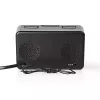 Digitaalne äratuskell Nedis CLAR002BK — LED-ekraan, AC 220–240 V, 130×80×70 mm, must