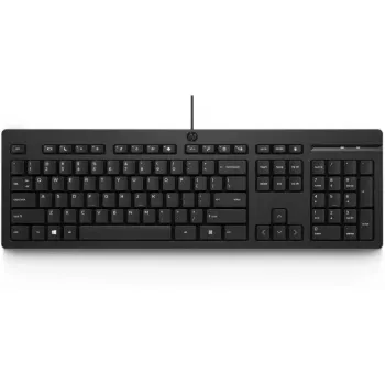Juhtmega klaviatuur HP 125 M27527-L31 — USB-ühendus, rahvusvaheline paigutus