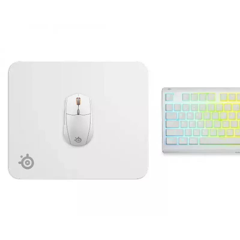 Hiirematt Steelseries QcK M Valge 320x270mm Mikrokiud Kumm