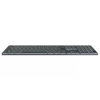 Klaviatuur LogicKeyboard SKB-TM-UK täissuuruses USB + Bluetooth, QWERTY UK inglise, titaan
