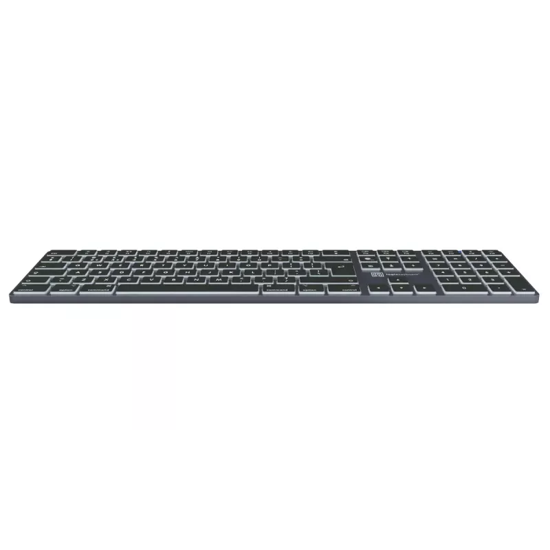 Klaviatuur LogicKeyboard SKB-TM-UK täissuuruses USB + Bluetooth, QWERTY UK inglise, titaan