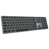 Klaviatuur LogicKeyboard SKB-TM-UK täissuuruses USB + Bluetooth, QWERTY UK inglise, titaan