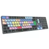 Täissuuruses Bluetooth-klaviatuur LogicKeyboard LKB-MCOM4-TM — QWERTY saksa paigutus, 109 klahvi, hall titaan