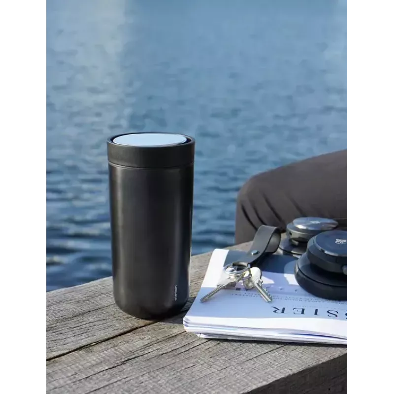 Stelton To Go Click 400 ml Must Polüpropüleen Roostevaba teras