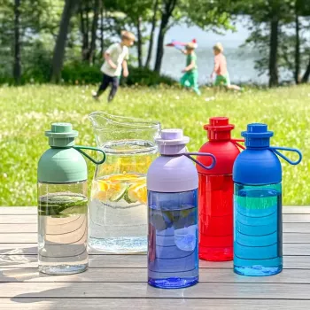room copenhagen joogipudel 0,5 L — heleroheline/läbipaistev, plastist korduvkasutatav pudel