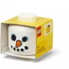 Storage Head Snowman mini, autor room copenhagen — LEGO-ga ühilduv mänguasja- ja klotsikorraldaja, valge