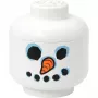 Storage Head Snowman large by room copenhagen — LEGO-ga ühilduv mänguasjade hoiukonteiner, valge