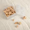 Säilituskivi 4 pealiskattega sädelev (läbipaistev), room copenhagen — LEGO-ga ühilduv hoiukarp, 4 nupuga, läbipaistev sädelev