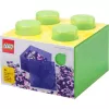 Säilitustellis 4 pealiskattega, poolläbipaistev (heleroheline/läbipaistev), room copenhagen – LEGO-ga ühilduv plastist säilitusanum