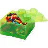 Säilitustellis 4 pealiskattega, poolläbipaistev (heleroheline/läbipaistev), room copenhagen – LEGO-ga ühilduv plastist säilitusanum