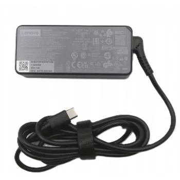 Lenovo vahelduvvooluadapter 45 W, 3 kontaktiga mudel 5A11E21014 sülearvutitele ja ühilduvatele seadmetele